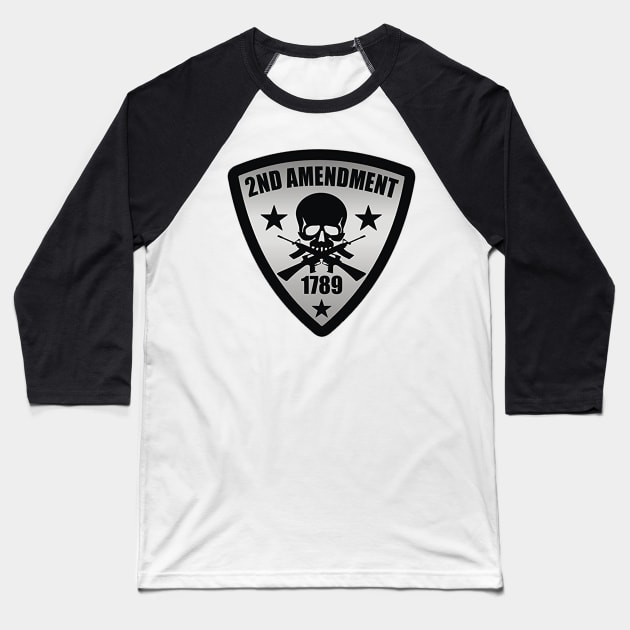 2nd Amendment Baseball T-Shirt by  The best hard hat stickers 